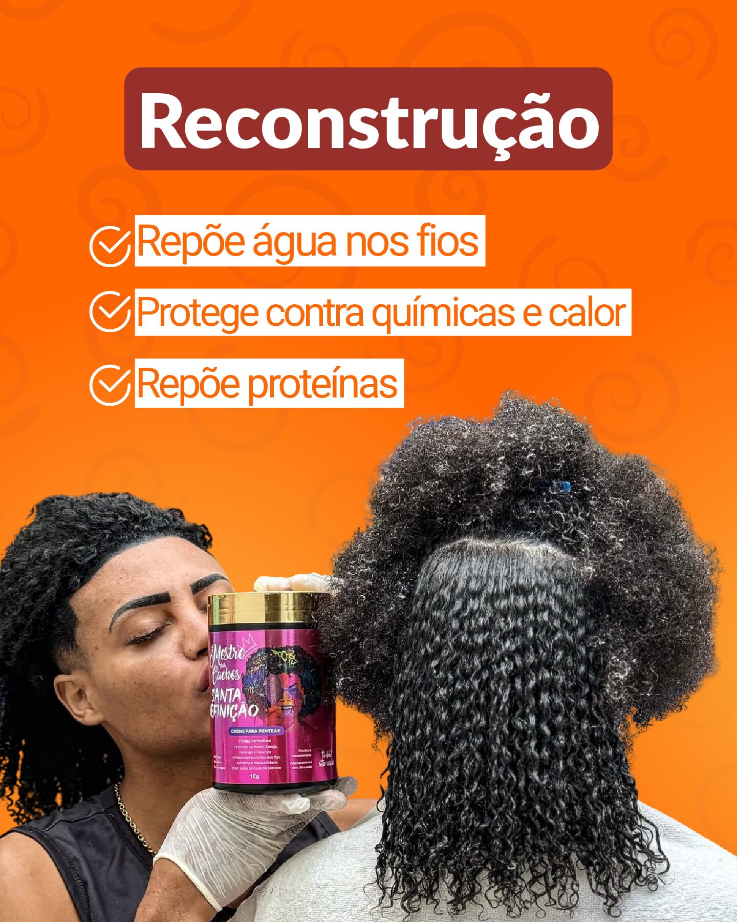 Creme de Pentear Santa Definição 1Kg - Mestre dos Cachos - Imagem 2
